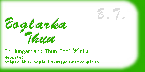 boglarka thun business card